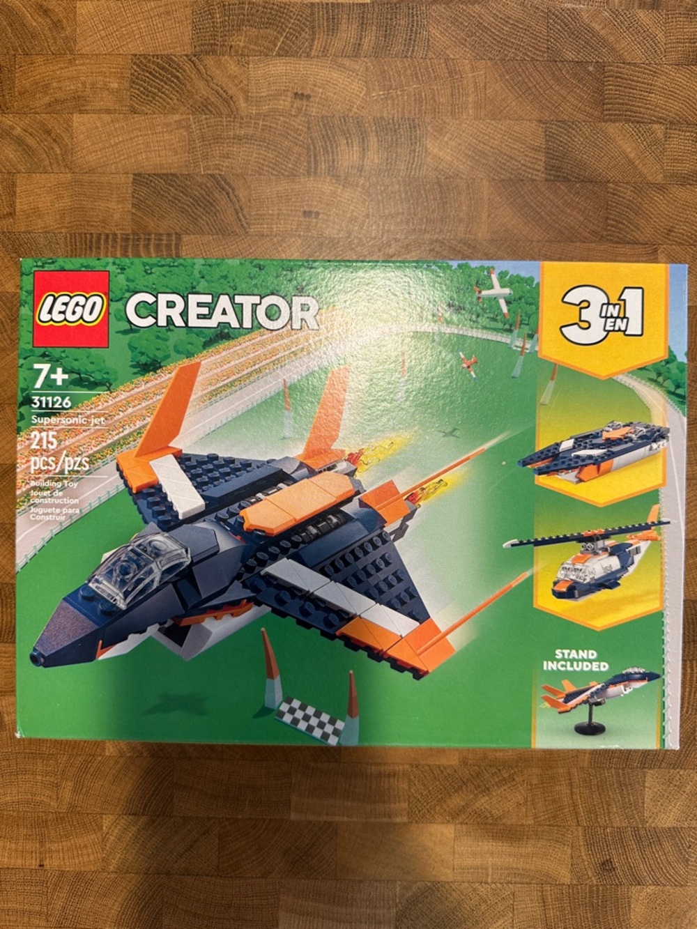 Lego 31126 Creator Supersonic Jet - 215pcs Building set Blue, Orange & White New